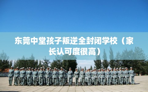 东莞中堂孩子叛逆全封闭学校（家长认可度很高）