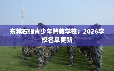 东莞石碣青少年管教学校：2026学校名单更新