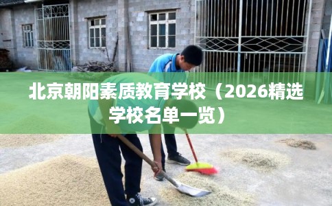 北京朝阳素质教育学校（2026精选学校名单一览）
