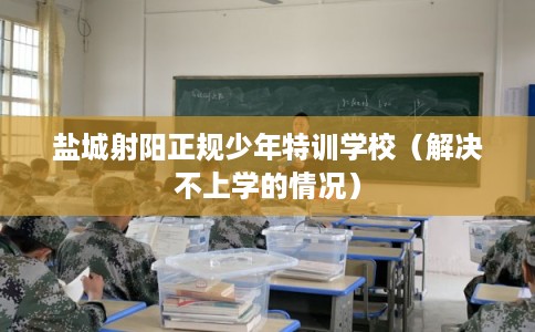 盐城射阳正规少年特训学校（解决不上学的情况）