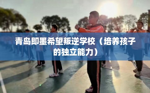 青岛即墨希望叛逆学校（培养孩子的独立能力）