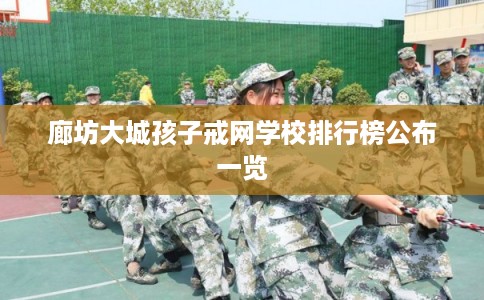 廊坊大城孩子戒网学校排行榜公布一览