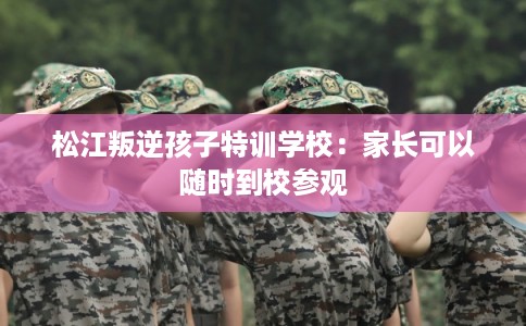 松江叛逆孩子特训学校:家长可以随时到校参观 松江叛逆孩子特训学校:家长可以随时到校参观