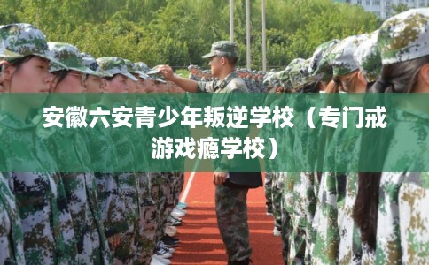 安徽六安青少年叛逆学校（专门戒游戏瘾学校）