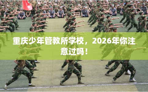 重庆少年管教所学校，2026年你注意过吗！
