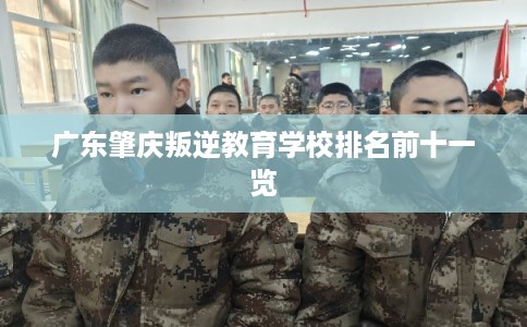 广东肇庆叛逆教育学校排名前十一览