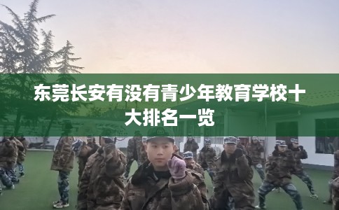 东莞长安有没有青少年教育学校十大排名一览