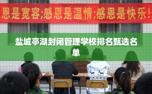 盐城亭湖封闭管理学校排名甄选名单
