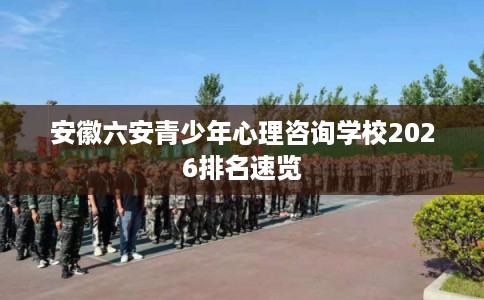 安徽六安青少年心理咨询学校2026排名速览