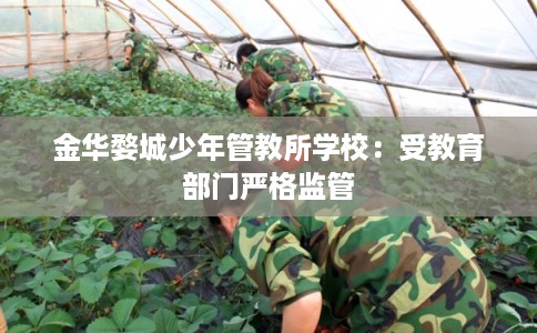 金华婺城少年管教所学校:受教育部门严格监管 金华婺城少年管教所学校:受教育部门严格监管