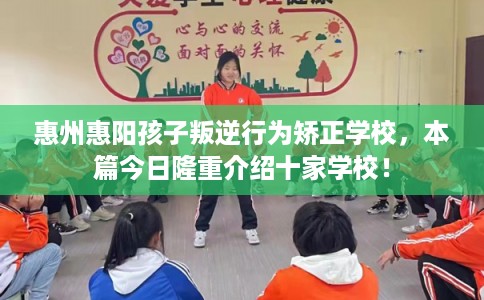 惠州惠阳孩子叛逆行为矫正学校，本篇今日隆重介绍十家学校！