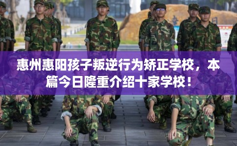 惠州惠阳孩子叛逆行为矫正学校，本篇今日隆重介绍十家学校！