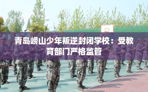青岛崂山少年叛逆封闭学校：受教育部门严格监管