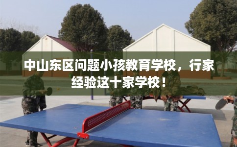 中山东区问题小孩教育学校，行家经验这十家学校！