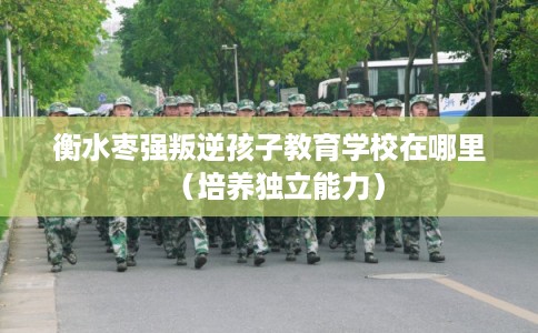 衡水枣强叛逆孩子教育学校在哪里（培养独立能力）