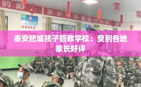 泰安肥城孩子管教学校：受到各地家长好评