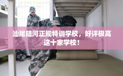 汕尾陆河正规特训学校，好评极高这十家学校！
