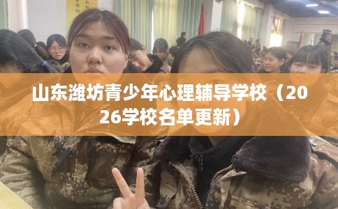 山东潍坊青少年心理辅导学校（2026学校名单更新）