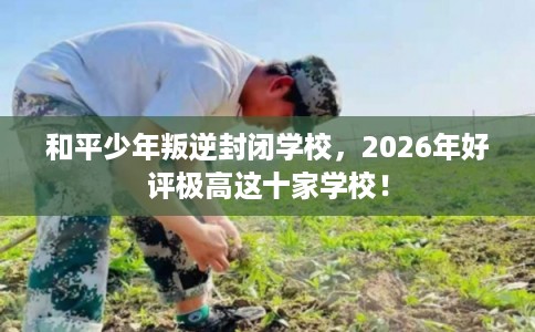 和平少年叛逆封闭学校，2026年好评极高这十家学校！