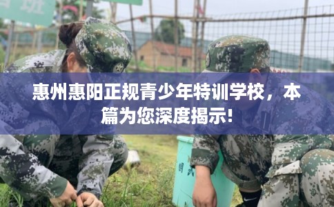 惠州惠阳正规青少年特训学校，本篇为您深度揭示!
