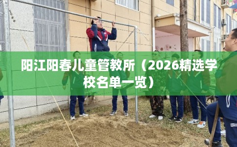 阳江阳春儿童管教所（2026精选学校名单一览）