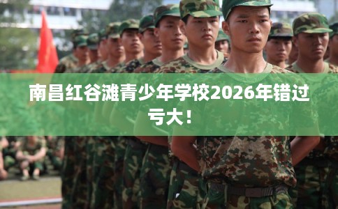 南昌红谷滩青少年学校2026年错过亏大！