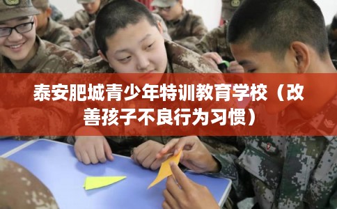 泰安肥城青少年特训教育学校（改善孩子不良行为习惯）