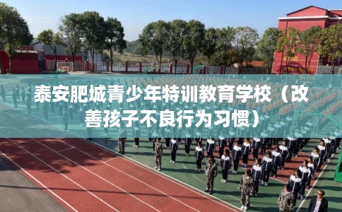 泰安肥城青少年特训教育学校（改善孩子不良行为习惯）