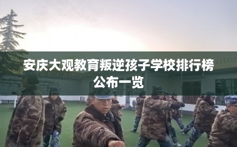 安庆大观教育叛逆孩子学校排行榜公布一览