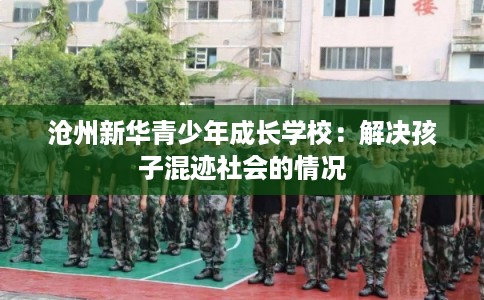 沧州新华青少年成长学校：解决孩子混迹社会的情况