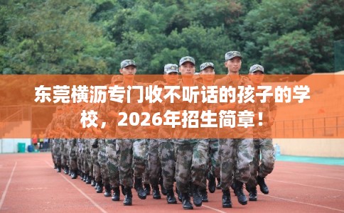 东莞横沥专门收不听话的孩子的学校，2026年招生简章！