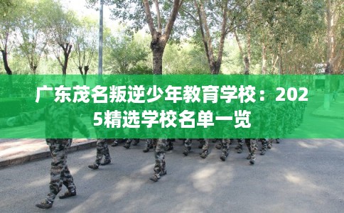 广东茂名叛逆少年教育学校：2025精选学校名单一览
