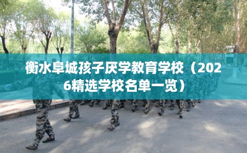 衡水阜城孩子厌学教育学校（2026精选学校名单一览）