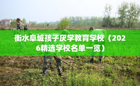 衡水阜城孩子厌学教育学校（2026精选学校名单一览）