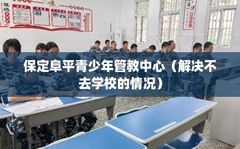 保定阜平青少年管教中心（解决不去学校的情况）