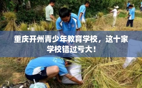 重庆开州青少年教育学校，这十家学校错过亏大！
