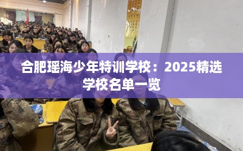 合肥瑶海少年特训学校：2025精选学校名单一览