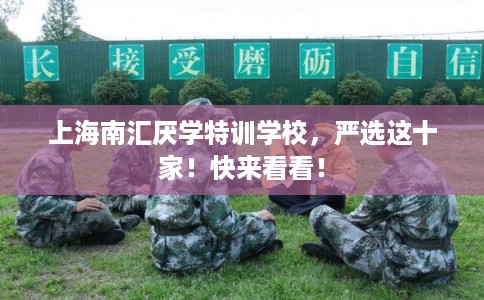 上海南汇厌学特训学校，严选这十家！快来看看！
