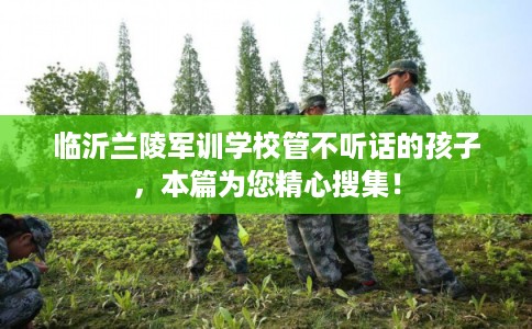 临沂兰陵军训学校管不听话的孩子，本篇为您精心搜集！