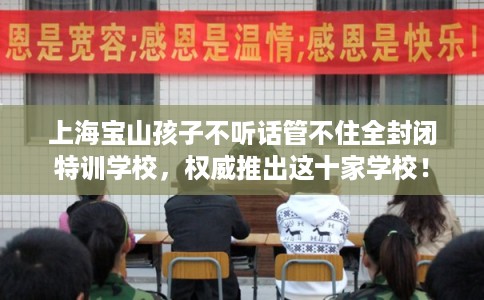上海宝山孩子不听话管不住全封闭特训学校，权威推出这十家学校！