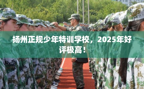 扬州正规少年特训学校，2025年好评极高！