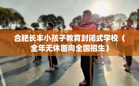 合肥长丰小孩子教育封闭式学校（全年无休面向全国招生）