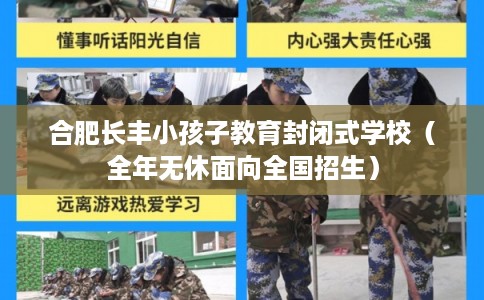 合肥长丰小孩子教育封闭式学校（全年无休面向全国招生）