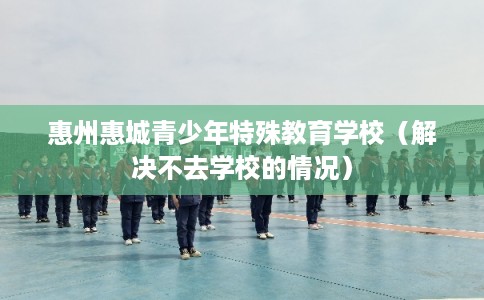 惠州惠城青少年特殊教育学校（解决不去学校的情况）