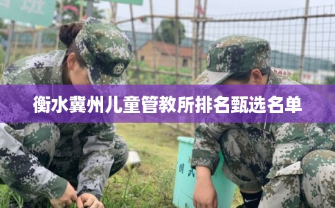 衡水冀州儿童管教所排名甄选名单