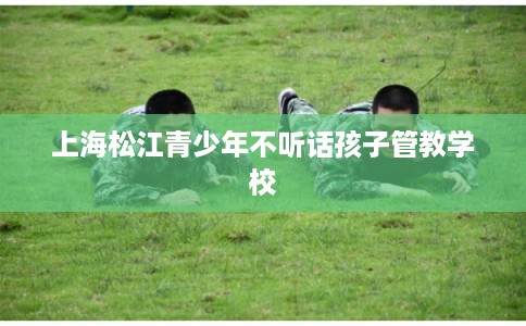 上海松江青少年不听话孩子管教学校