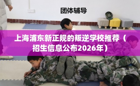 上海浦东新正规的叛逆学校推荐（招生信息公布2026年）