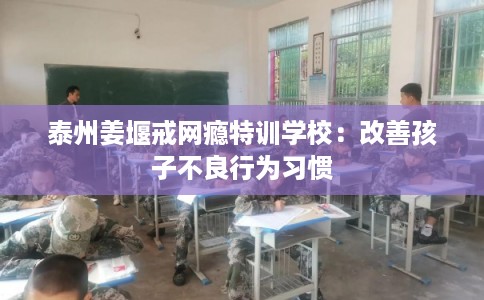 泰州姜堰戒网瘾特训学校：改善孩子不良行为习惯