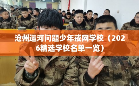 沧州运河问题少年戒网学校（2026精选学校名单一览）