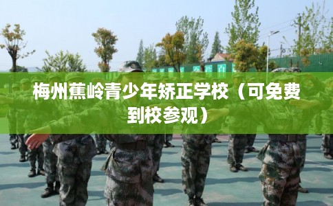 梅州蕉岭青少年矫正学校（可免费到校参观）